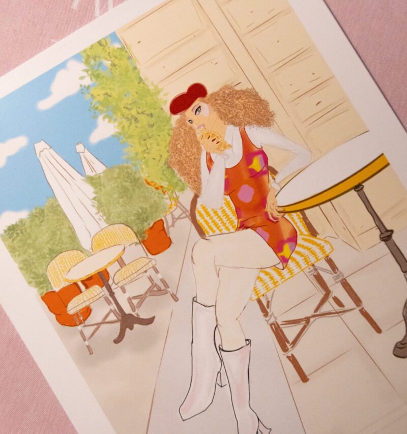 Affiche Café et Croissant
