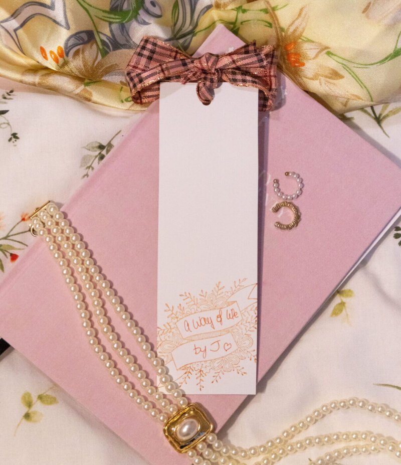 Marque-Page Roses Pralines