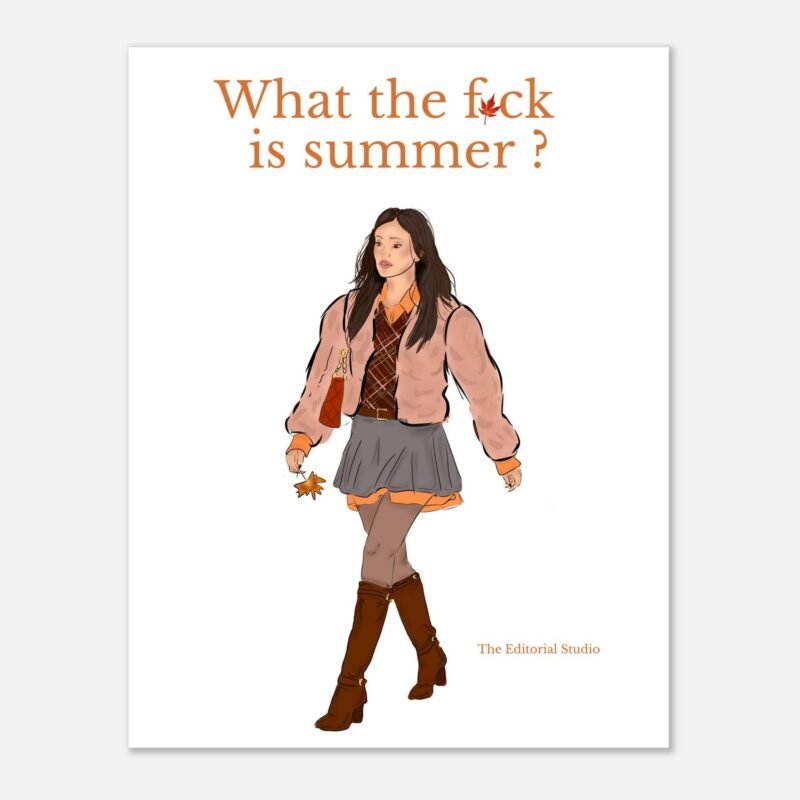 4ec9c97f-9ad6-4716-ae75-0f419ebdf7b9.jpg What the F*uck is Summer — Affiche illustrée | 27x35 cm