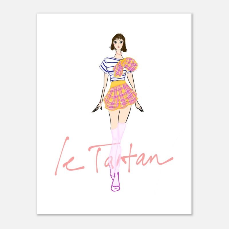 83432083-321c-4c93-8985-db163108bd91.jpg Le Tartan — Affiche illustrée | 27x35 cm