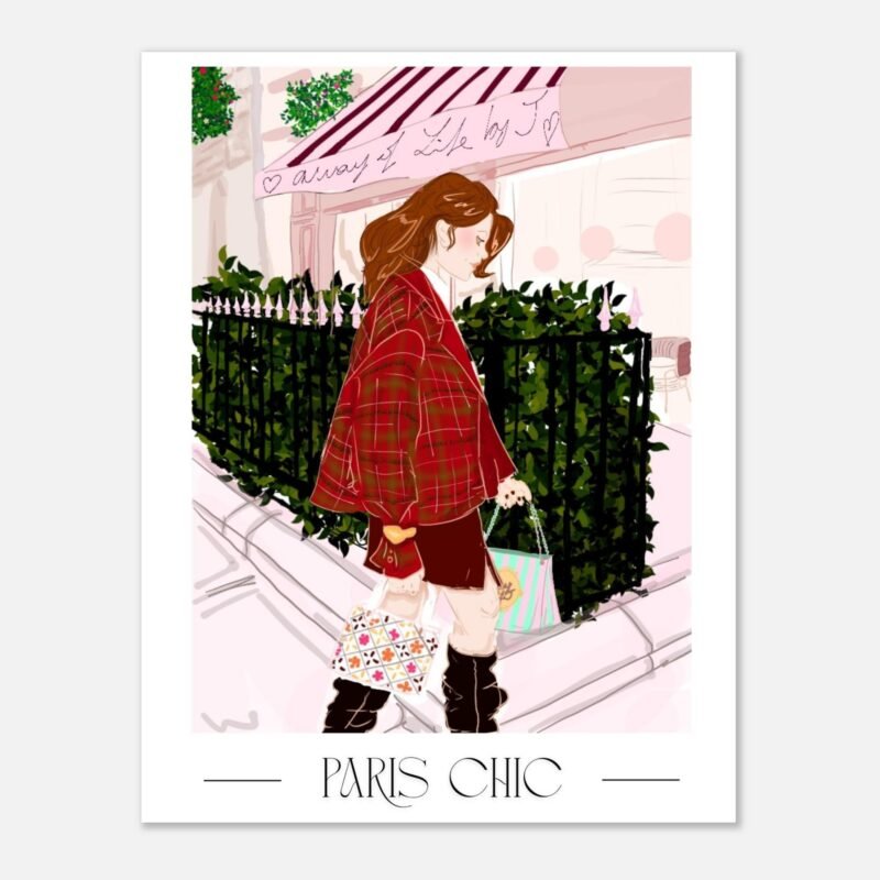 b01791a1-e39b-482a-b61f-291eab06eb66.jpg Paris Chic — Affiche illustrée | 27x35 cm